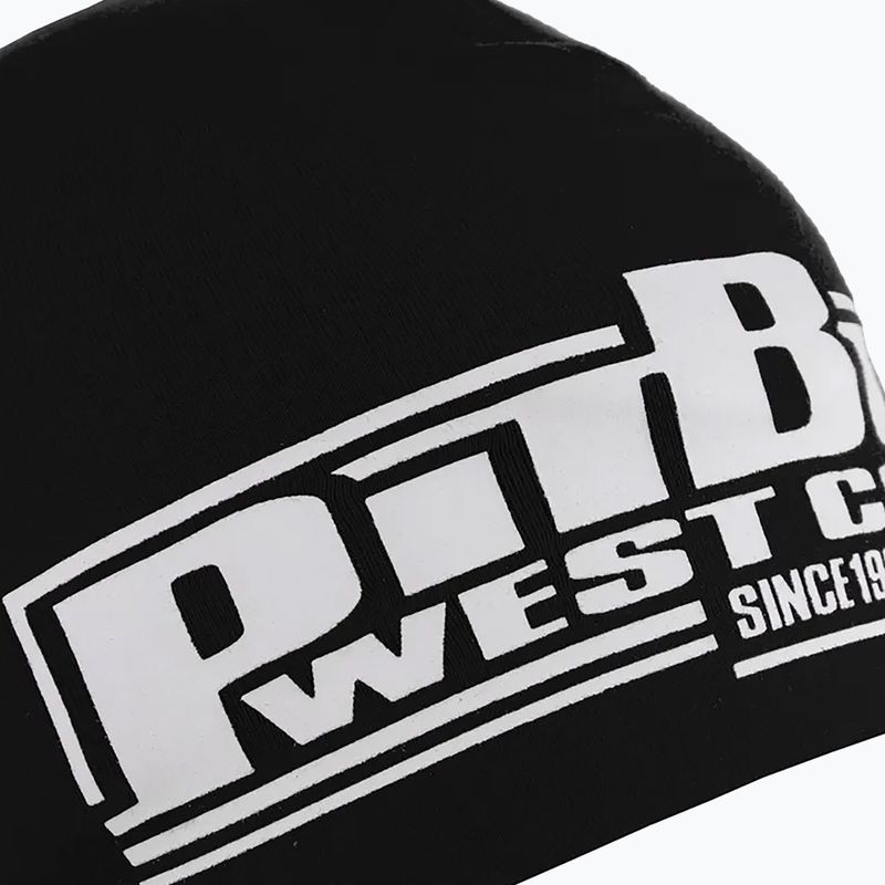 Pitbull West Coast Beanie Класическа боксова зимна шапка черно/бяло 3