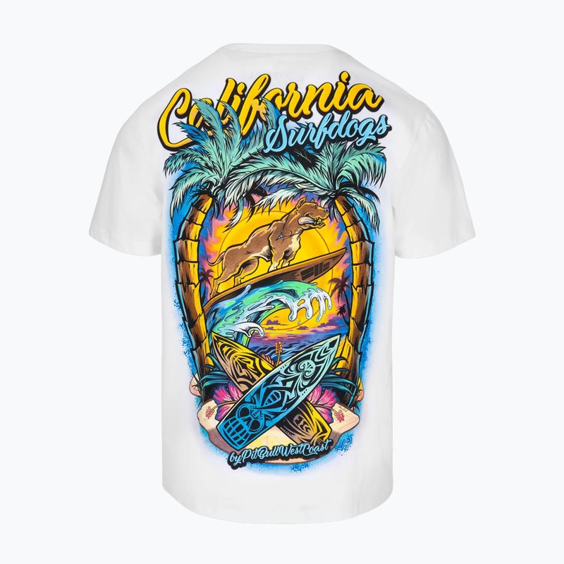 Pitbull Surfdog мъжка тениска бяла 2