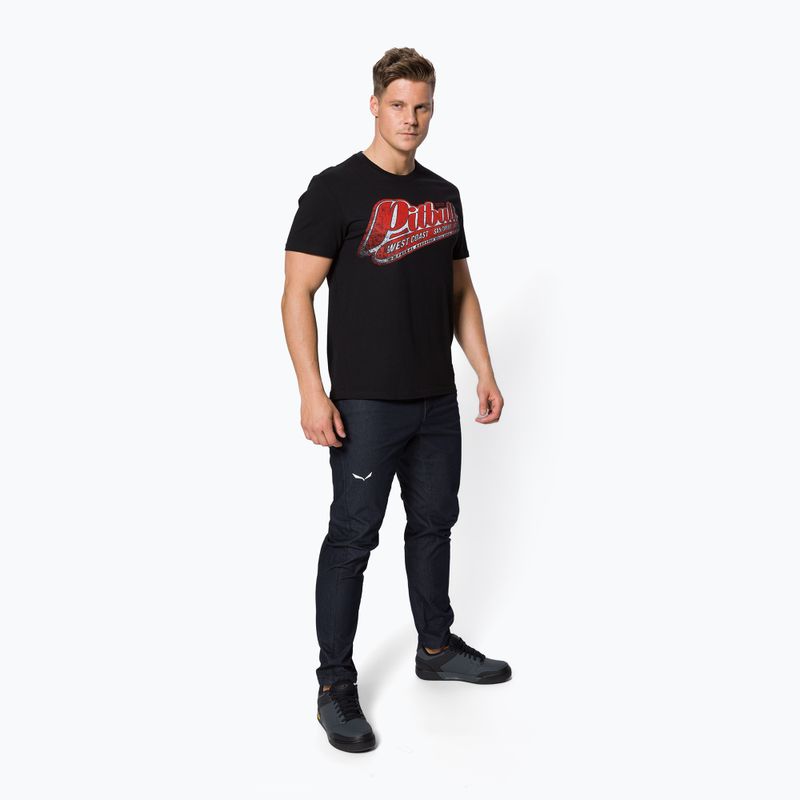 Мъжка тениска Pitbull West Coast RED BRAND black 2