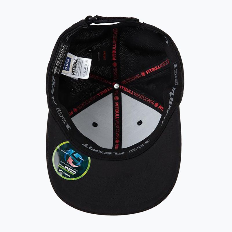 Pitbull West Coast мъжка шапка Snapback Seascape black/red print 4