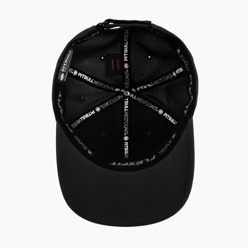 Pitbull Snapback Seascape черна/червена бейзболна шапка с печат 3