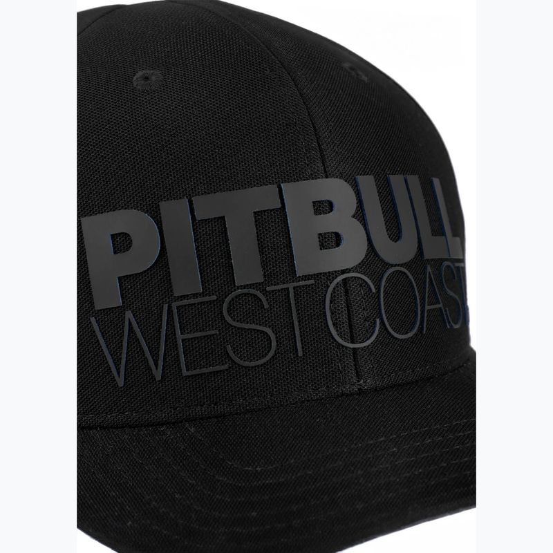 Pitbull Snapback Seascape черна/червена бейзболна шапка с печат 4