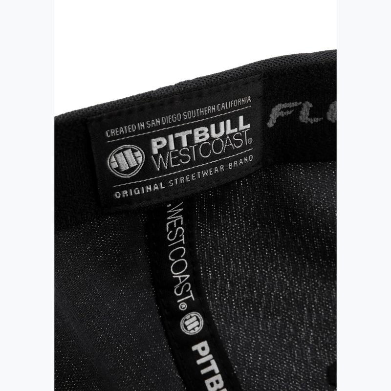 Pitbull Snapback Seascape черна/червена бейзболна шапка с печат 6