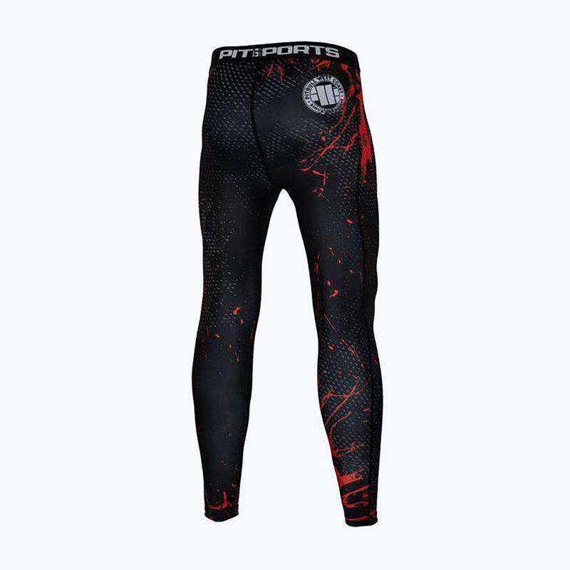 Мъжки гамаши Pitbull West Coast Compr Pants Blood Dog black 2