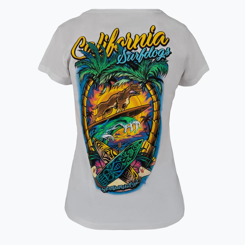 Дамска тениска Pitbull West Coast Surf Dog white 2