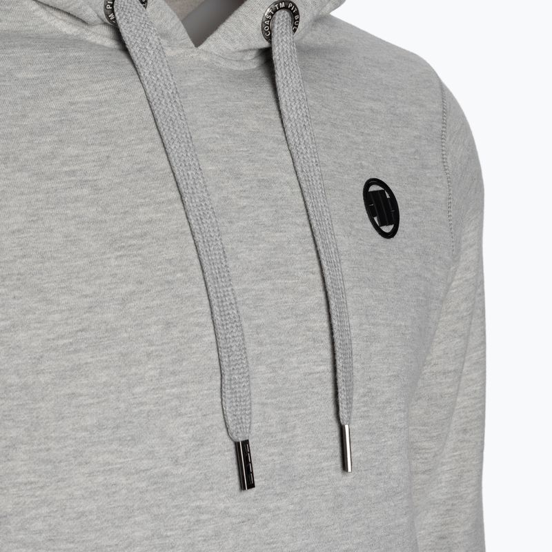Мъжки суитшърт Pitbull West Coast Hooded Small Logo 21 grey/melange 3