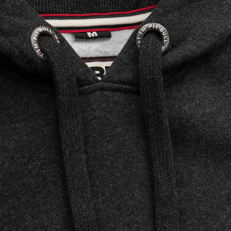 Мъжки суитшърт Pitbull West Coast Hooded Small Logo 21 charcoal melange 4