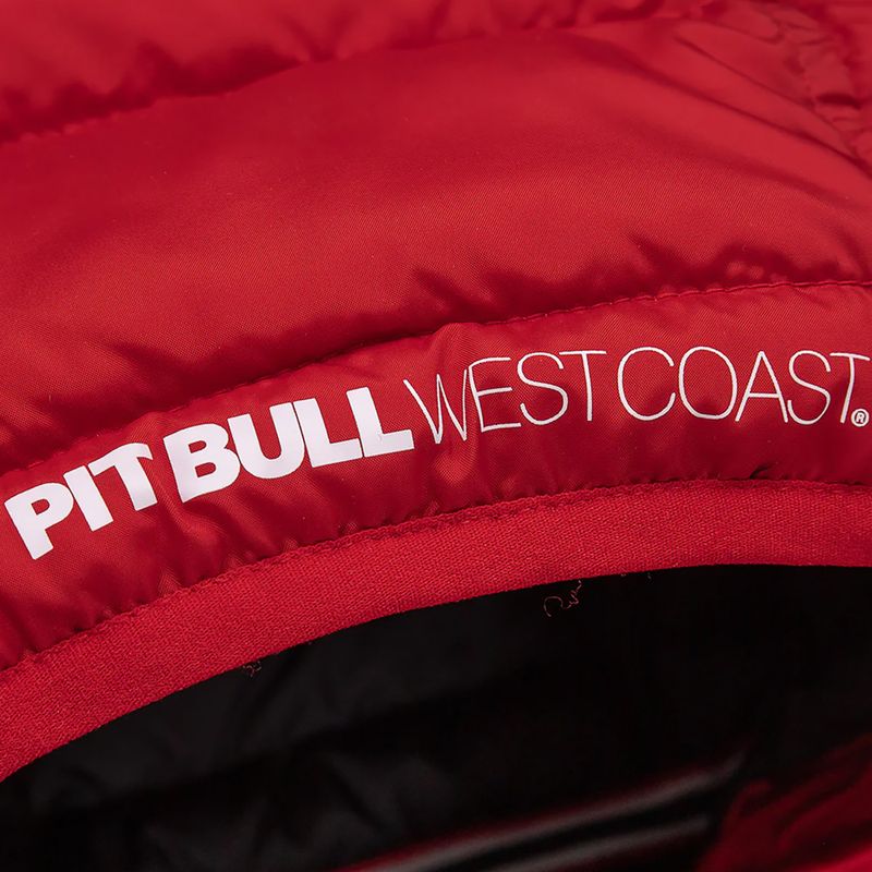 Мъжко зимно яке Pitbull West Coast с подплатена качулка Seacoast червено 7