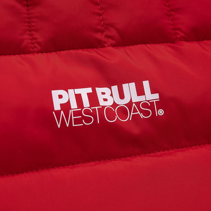 Мъжко зимно яке Pitbull West Coast с подплатена качулка Seacoast червено 10