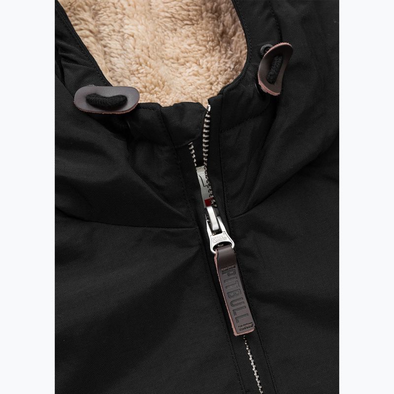 Мъжко зимно яке Pitbull Sherpa Hooded black 8