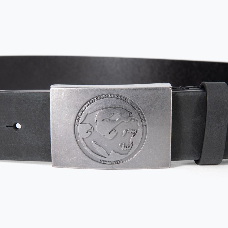 Мъжки колан Pitbull West Coast Original Leather Bones black 2