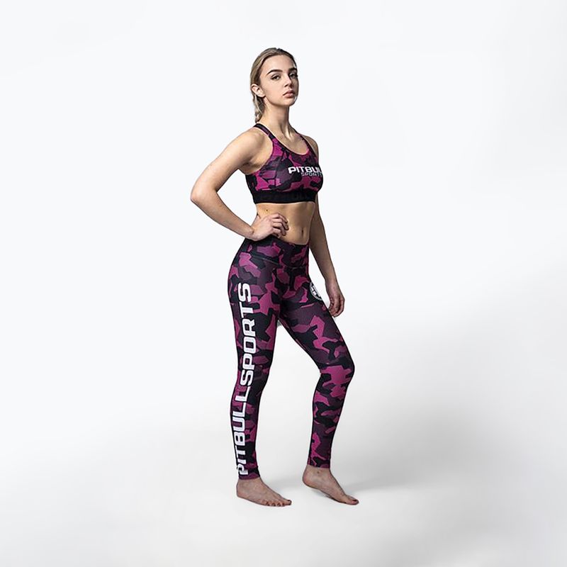 Дамски гамаши Pitbull West Coast Compr Pants Dillard pink camo 5