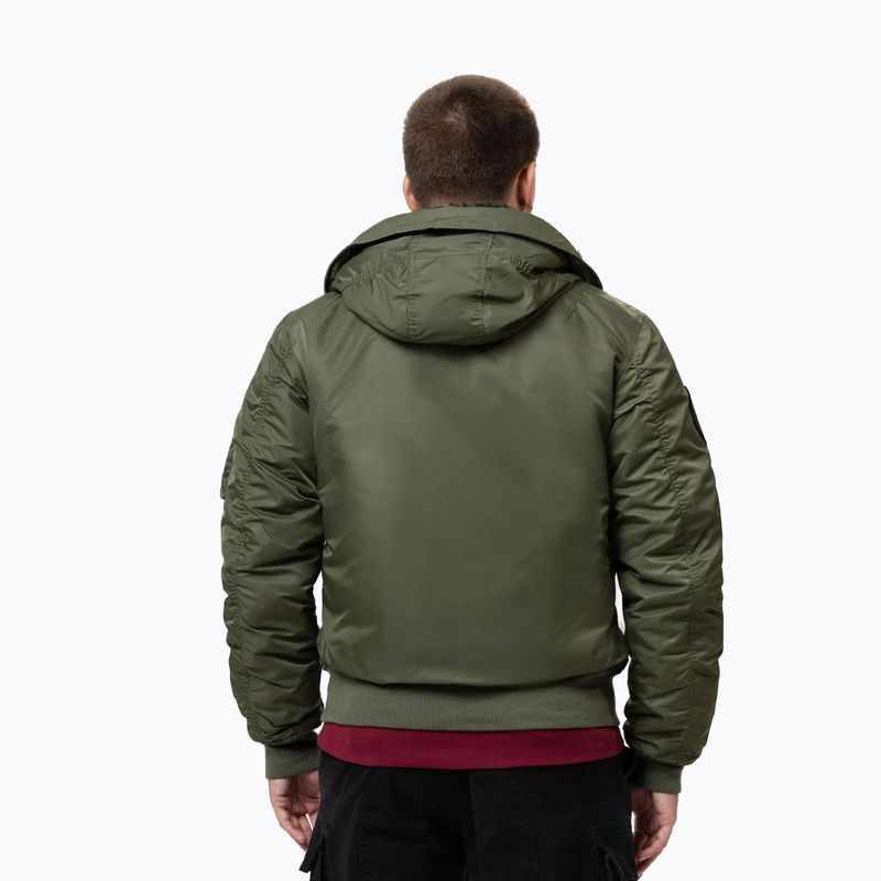 Мъжко яке Pitbull Sherpa Hooded Bomber olive 3