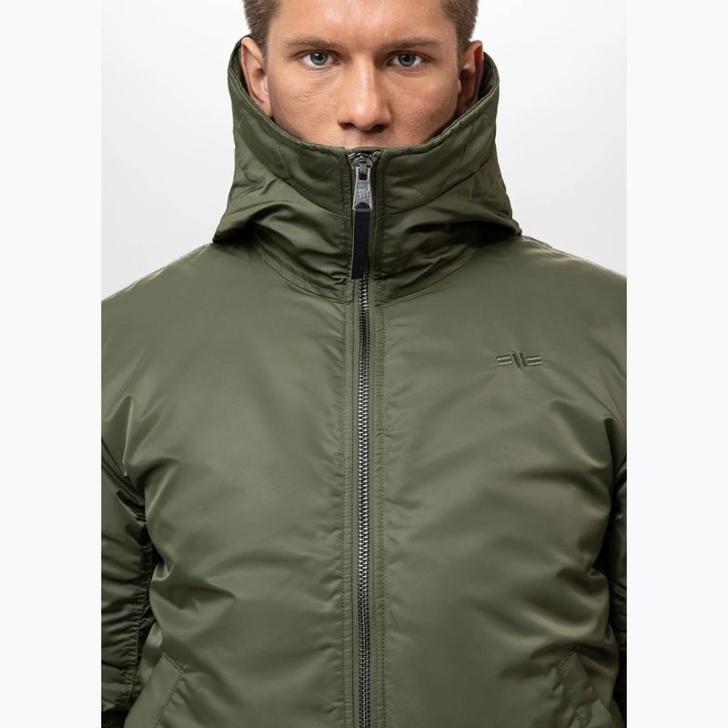 Мъжко яке Pitbull Sherpa Hooded Bomber olive 4