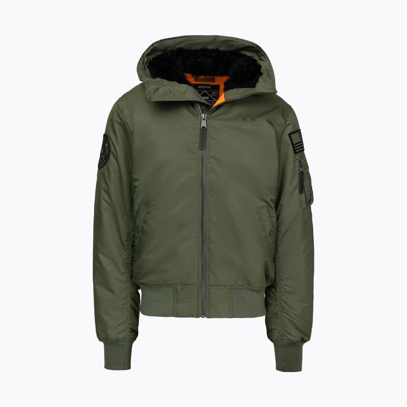 Мъжко яке Pitbull Sherpa Hooded Bomber olive 5