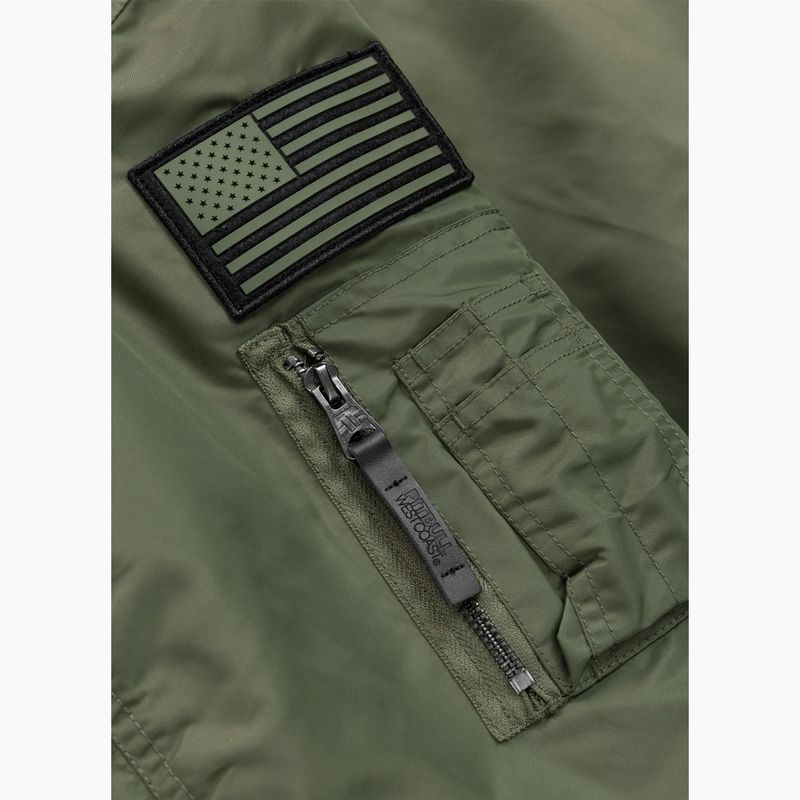 Мъжко яке Pitbull Sherpa Hooded Bomber olive 9