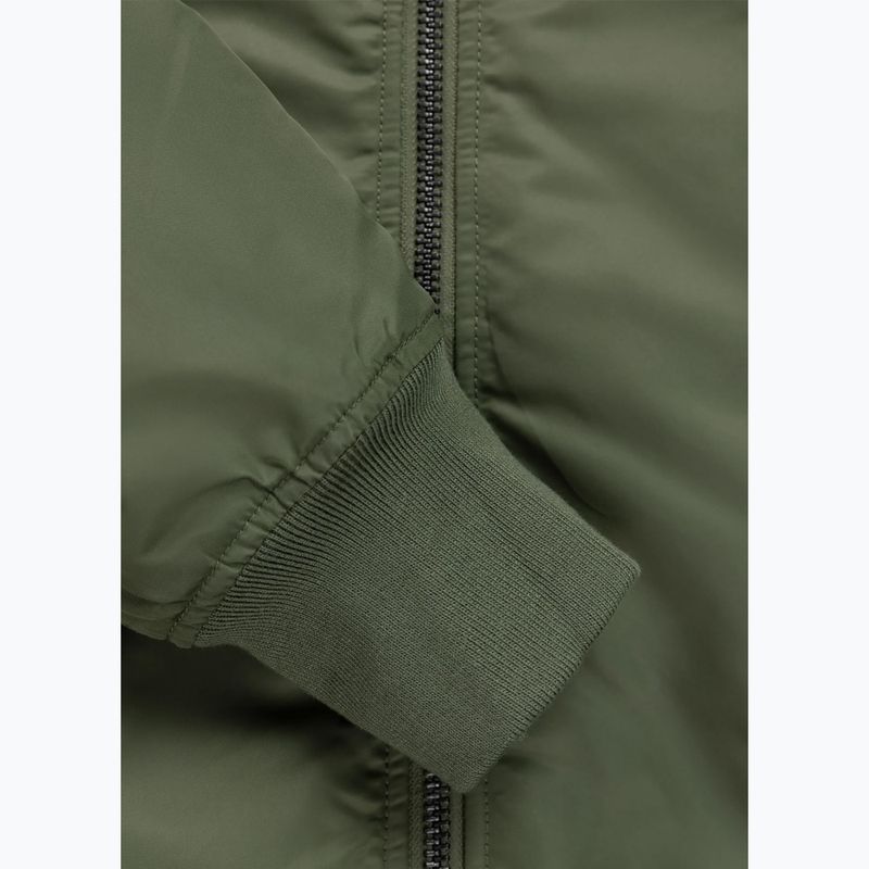 Мъжко яке Pitbull Sherpa Hooded Bomber olive 11