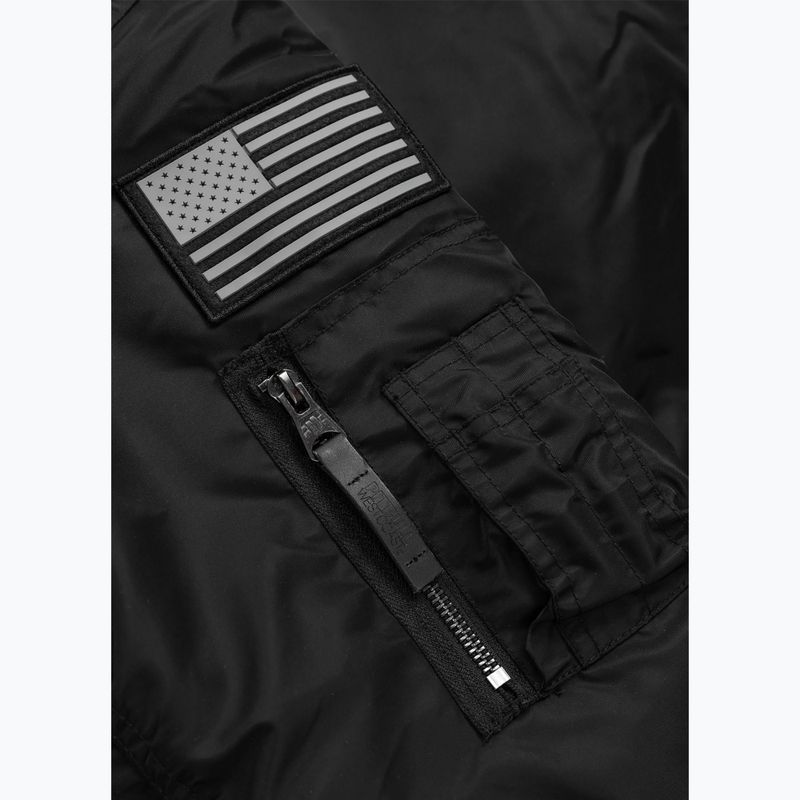 Мъжко яке Pitbull Sherpa Hooded Bomber black 11