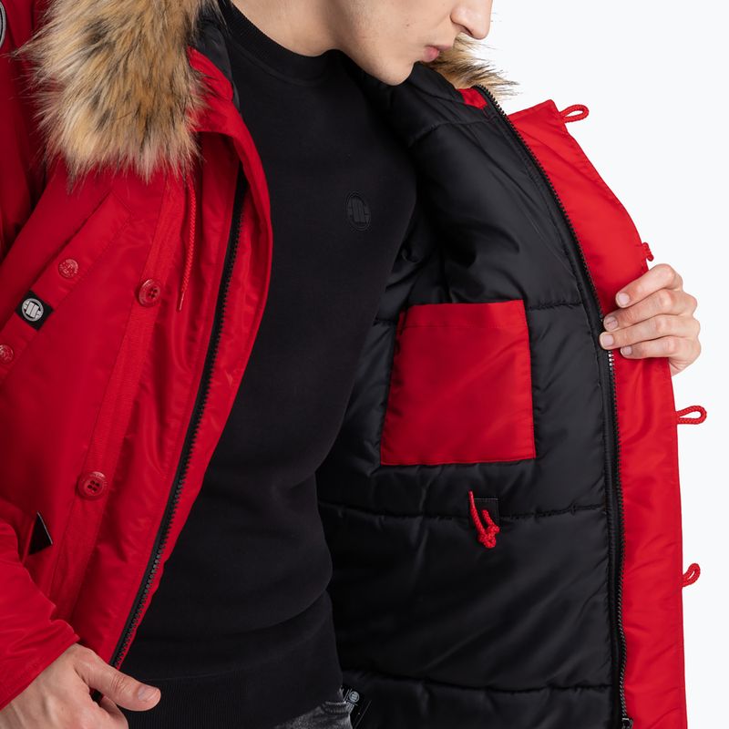 Мъжко зимно яке Pitbull West Coast Fur Parka Alder red 4