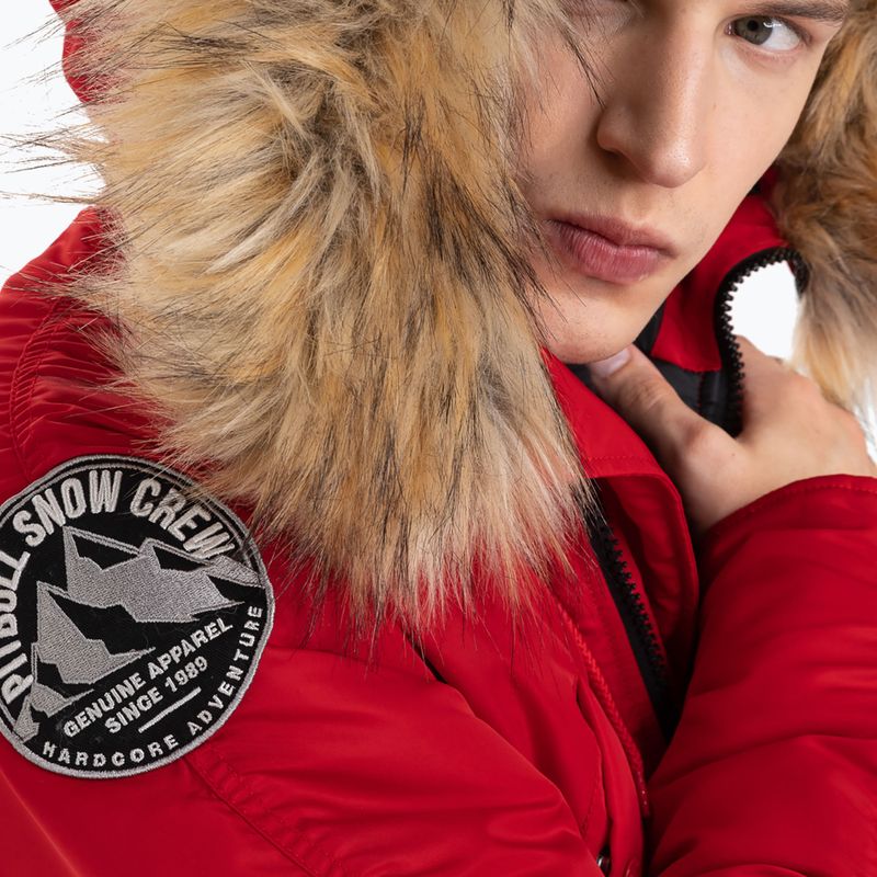 Мъжко зимно яке Pitbull West Coast Fur Parka Alder red 7