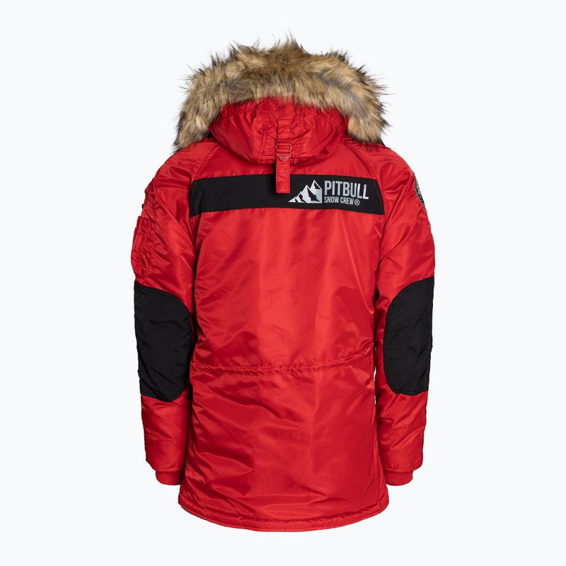 Мъжко зимно яке Pitbull West Coast Fur Parka Alder red 11