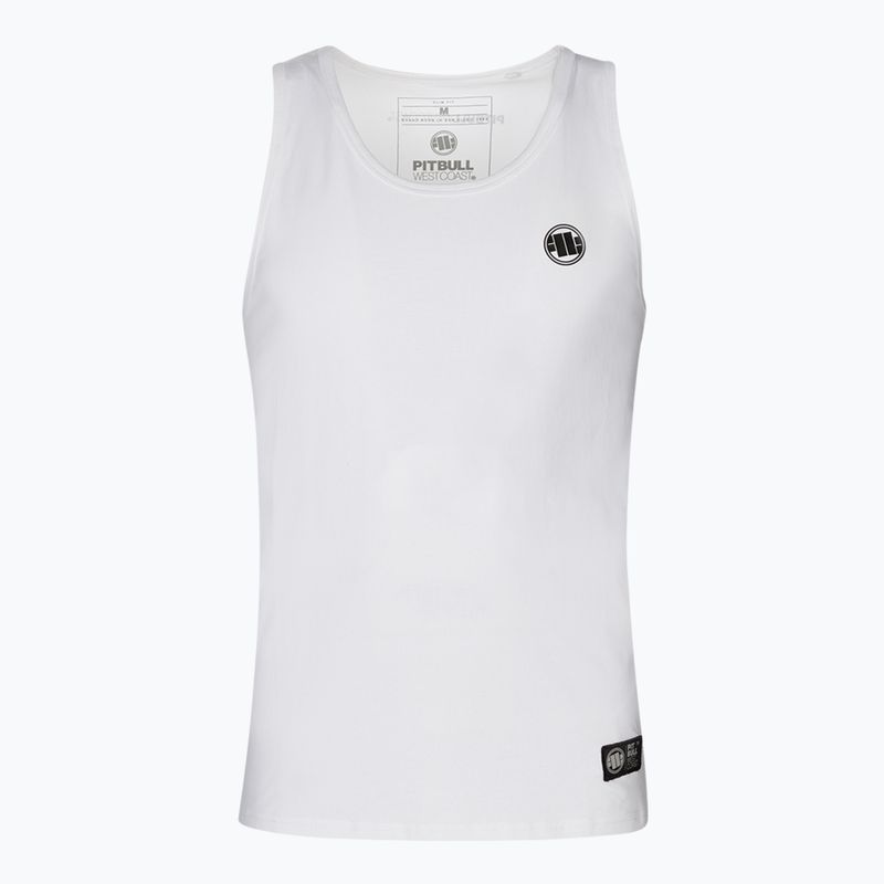 Мъжки потник Pitbull West Coast Tank Top Slim Fit Lycra Small Logo white