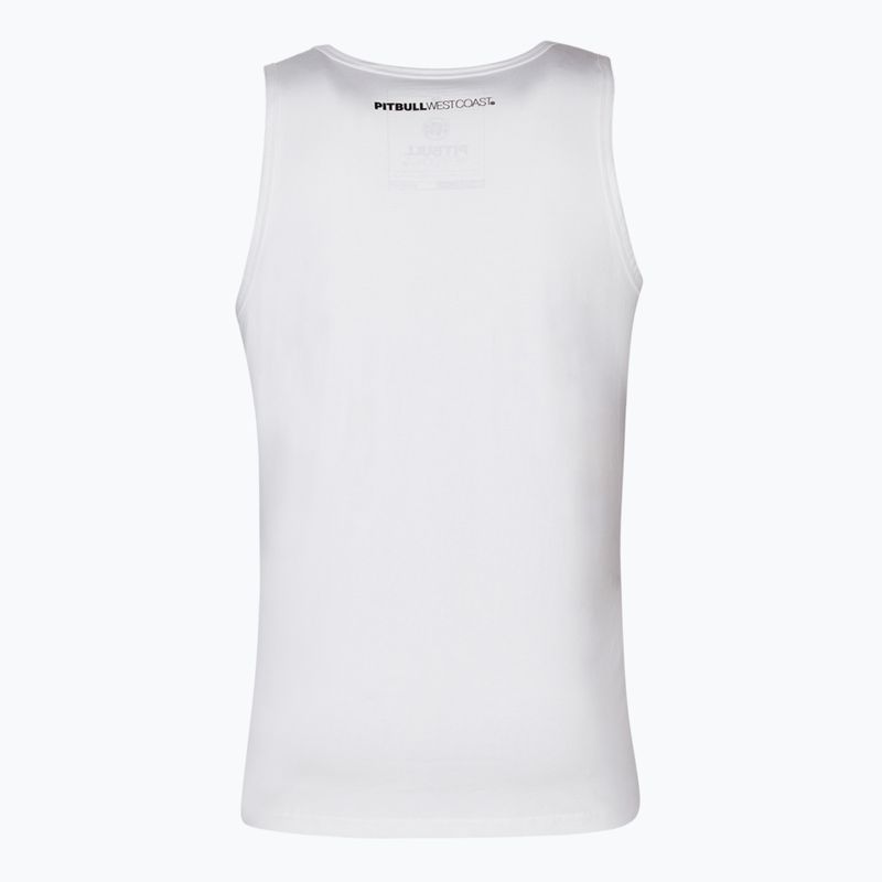 Мъжки потник Pitbull West Coast Tank Top Slim Fit Lycra Small Logo white 2
