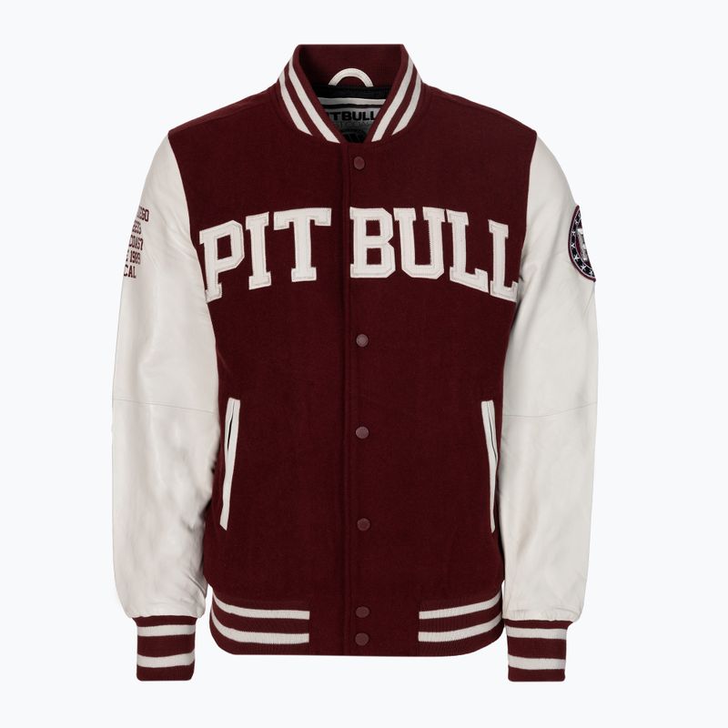 Мъжко яке Pitbull West Coast Varsity Melton Wilson white