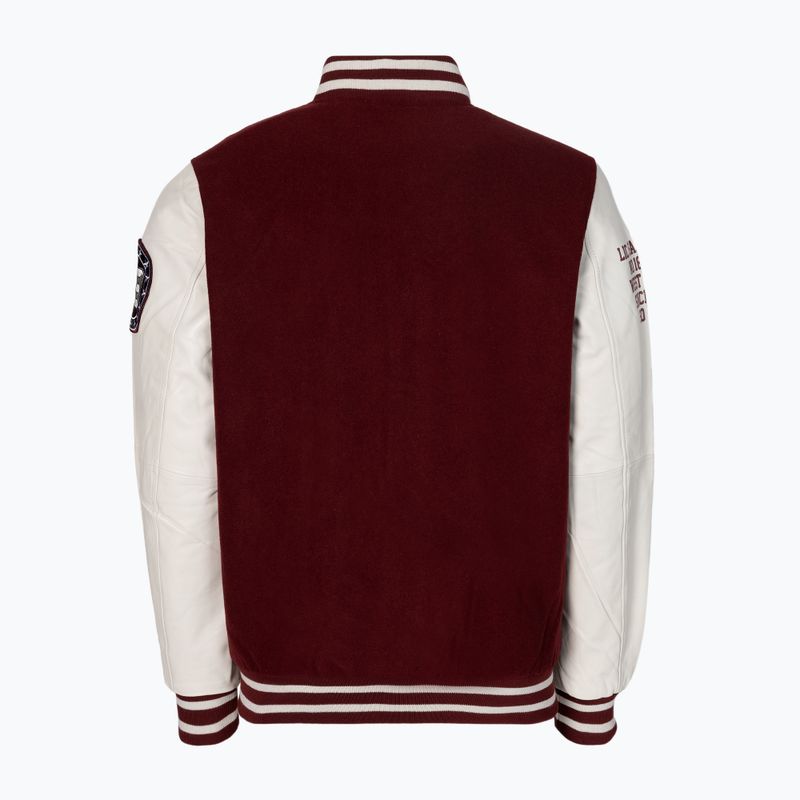 Мъжко яке Pitbull West Coast Varsity Melton Wilson white 2