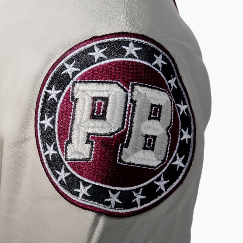 Мъжко яке Pitbull West Coast Varsity Melton Wilson white 3