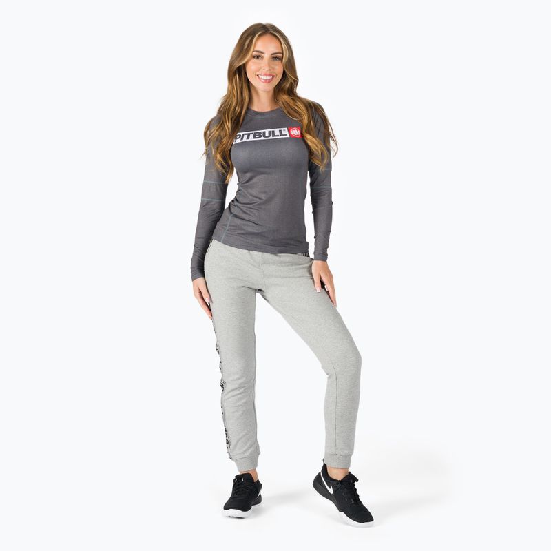 Дамски Rashguard с дълъг ръкав Pitbull West Coast Rash L-S Hilltop grey/melange 2