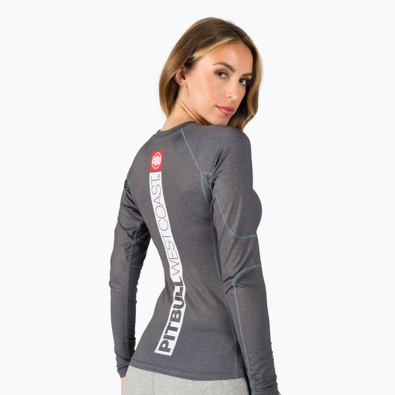 Дамски Rashguard с дълъг ръкав Pitbull West Coast Rash L-S Hilltop grey/melange 3