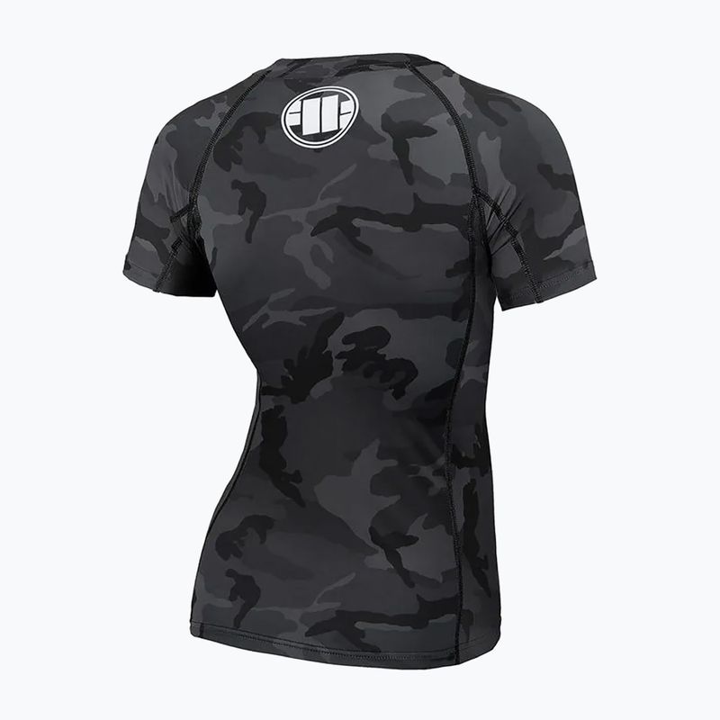 Дамски рашгард Pitbull West Coast Rash T-S All black camo 2