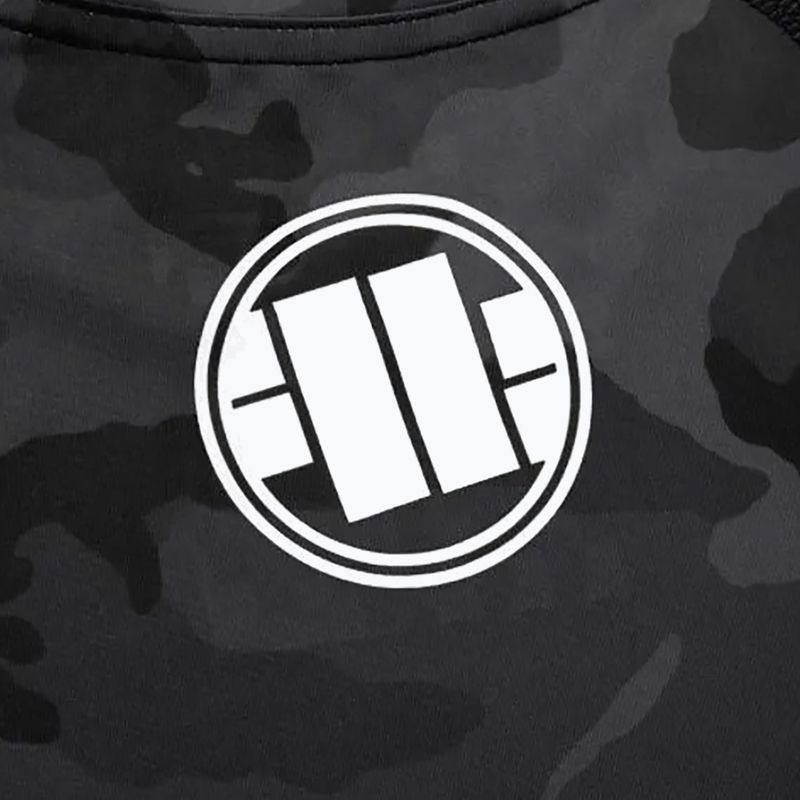 Дамски рашгард Pitbull West Coast Rash T-S All black camo 5