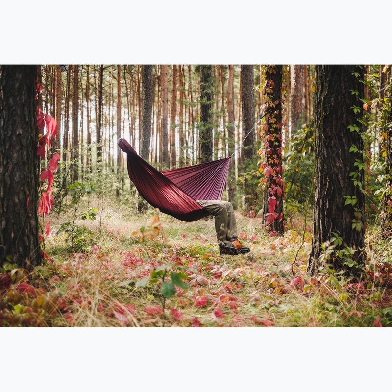 Туристически хамак Lesovik Duch burgundy ron 4