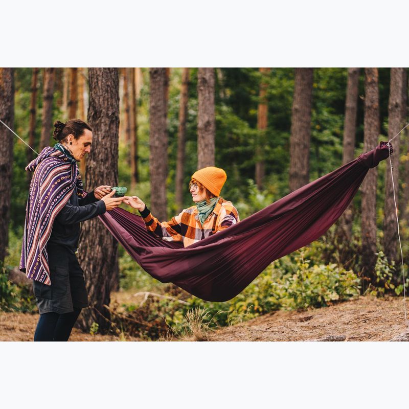 Туристически хамак Lesovik Duch burgundy ron 6