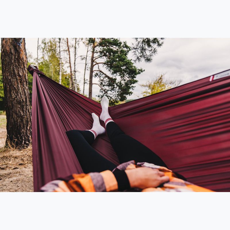 Туристически хамак Lesovik Duch burgundy ron 7