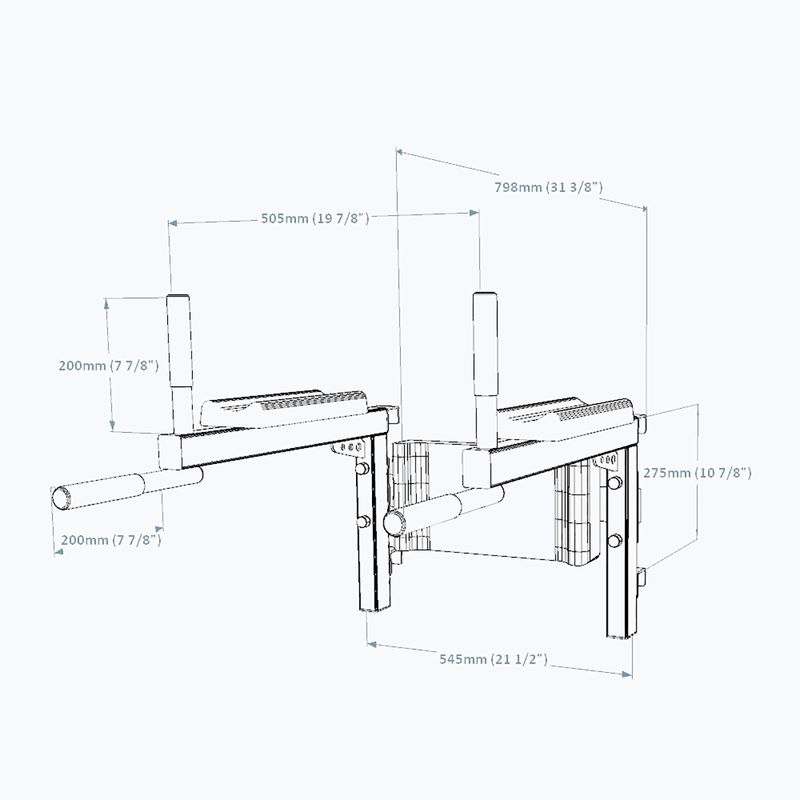 Парапет за упражнения BenchK черен BK-310B/710B 7