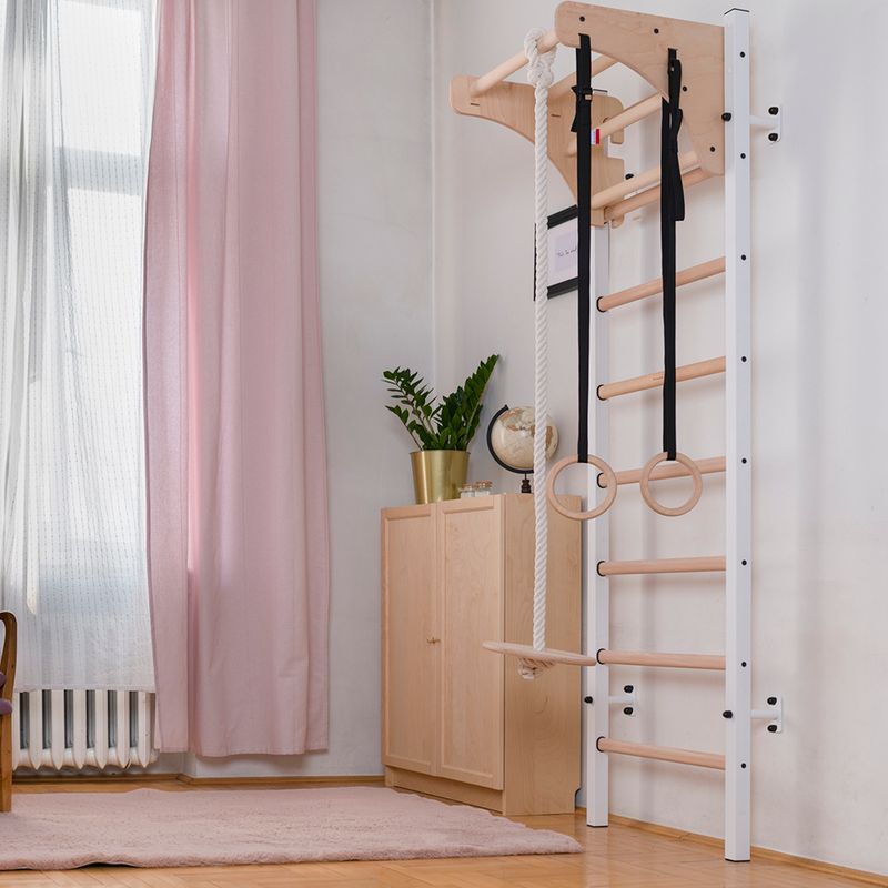 Стълба за гимнастика BenchK, бяла BK-211W+A204 4