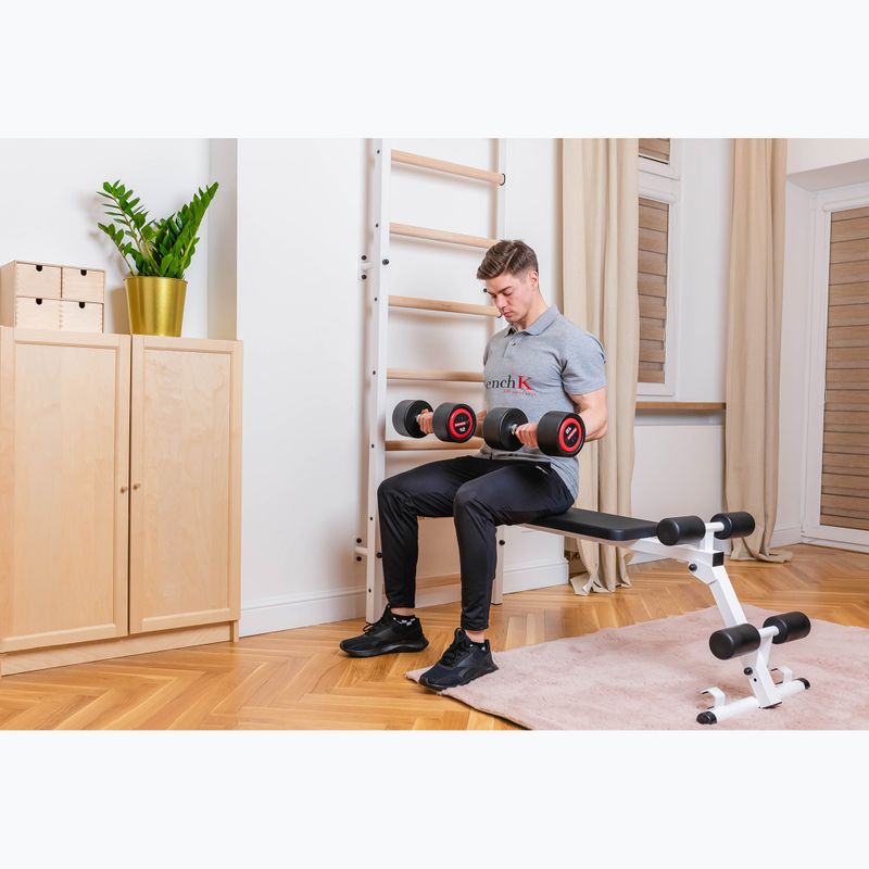 Стълба за гимнастика BenchK, бяла BK-723W 15
