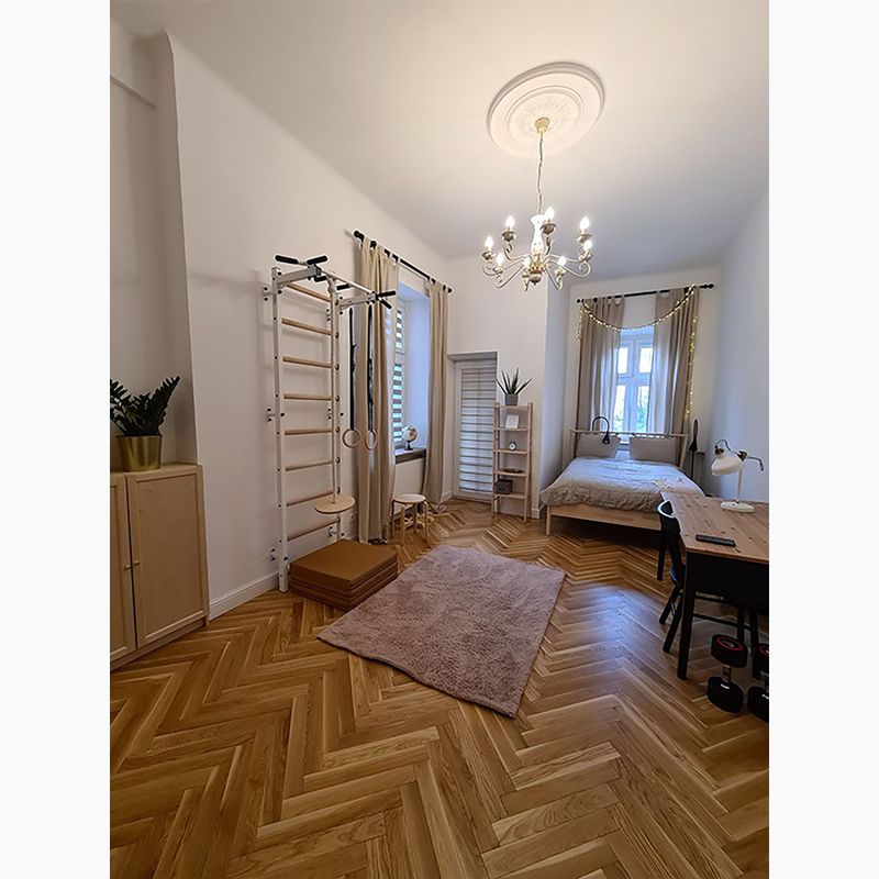 Стълба за гимнастика BenchK, бяла BK-721W+A204 13