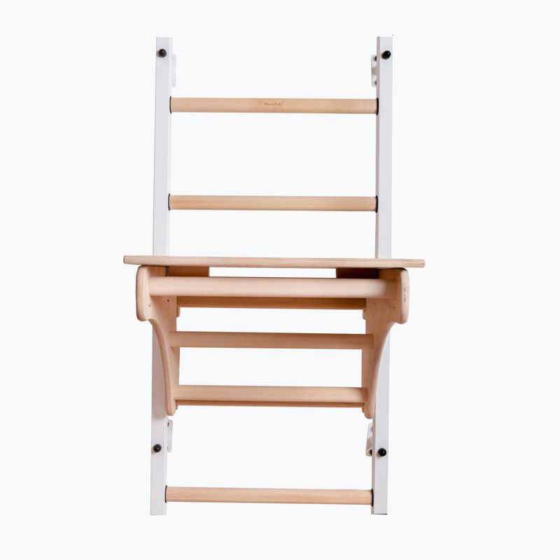 Гимнастическа стълба BenchK 212W+A204 white matte/oak 2