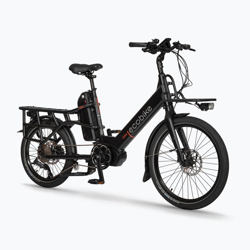 EcoBike Cargo/16Ah Trapeze Cargo+X300 10.4 AH Greenway електрически велосипед черен 1010503 2