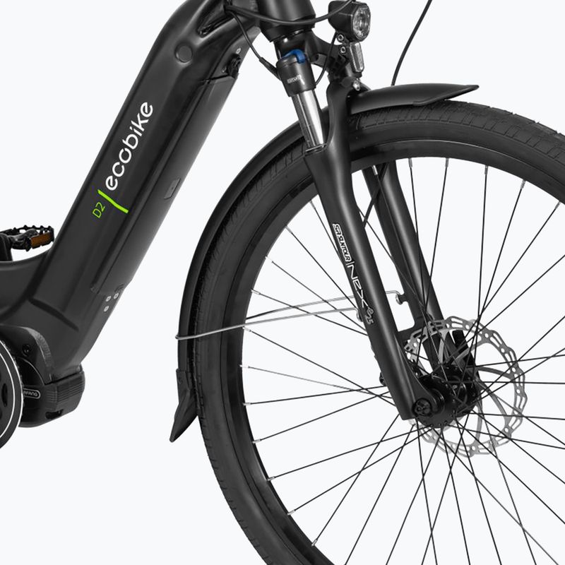 EcoBike D2 City/14Ah Smart BMS електрически велосипед черен 1010319 10