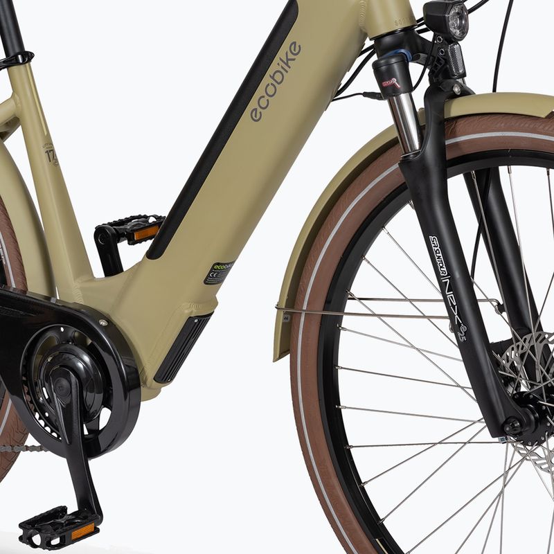 EcoBike X-City Cappuccino/13 Ah Greenway бежов електрически велосипед 1010119 9