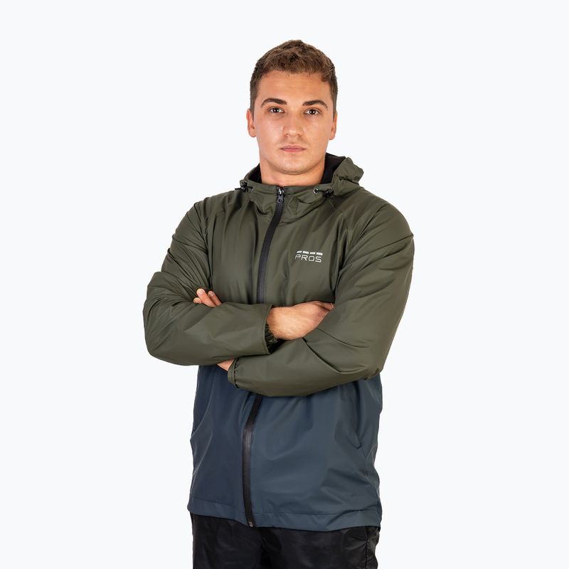Мъжко рибарско яке Pros 726 зелено/синьо 5