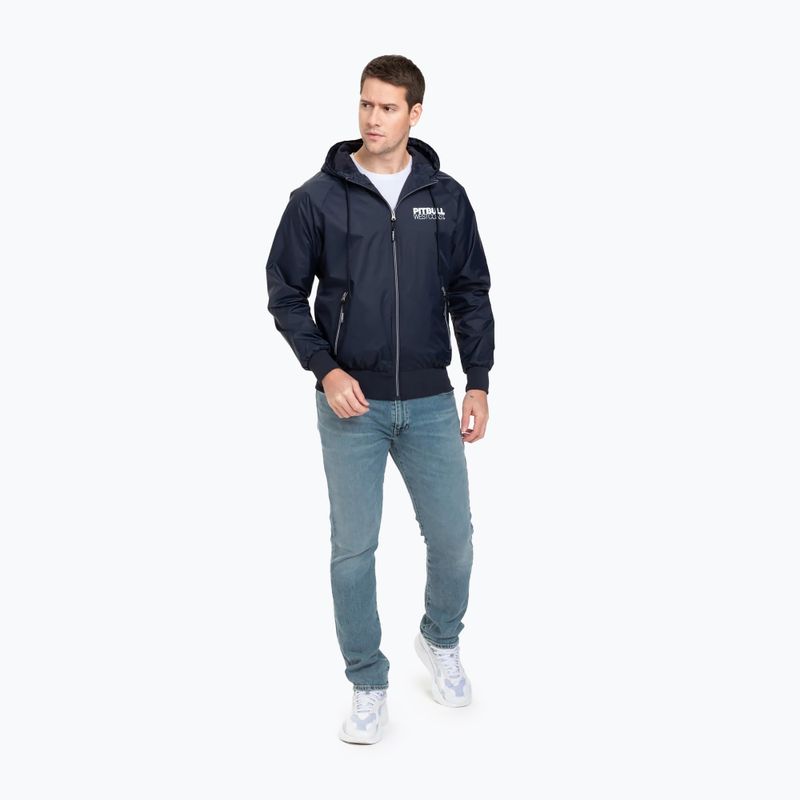 Мъжко яке с качулка от найлон Pitbull West Coast Athletic dark navy 2