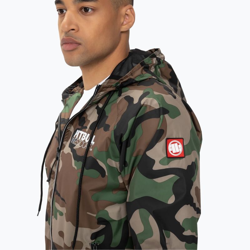 Мъжко яке Pitbull West Coast Athletic с качулка от найлон woodland camo 3