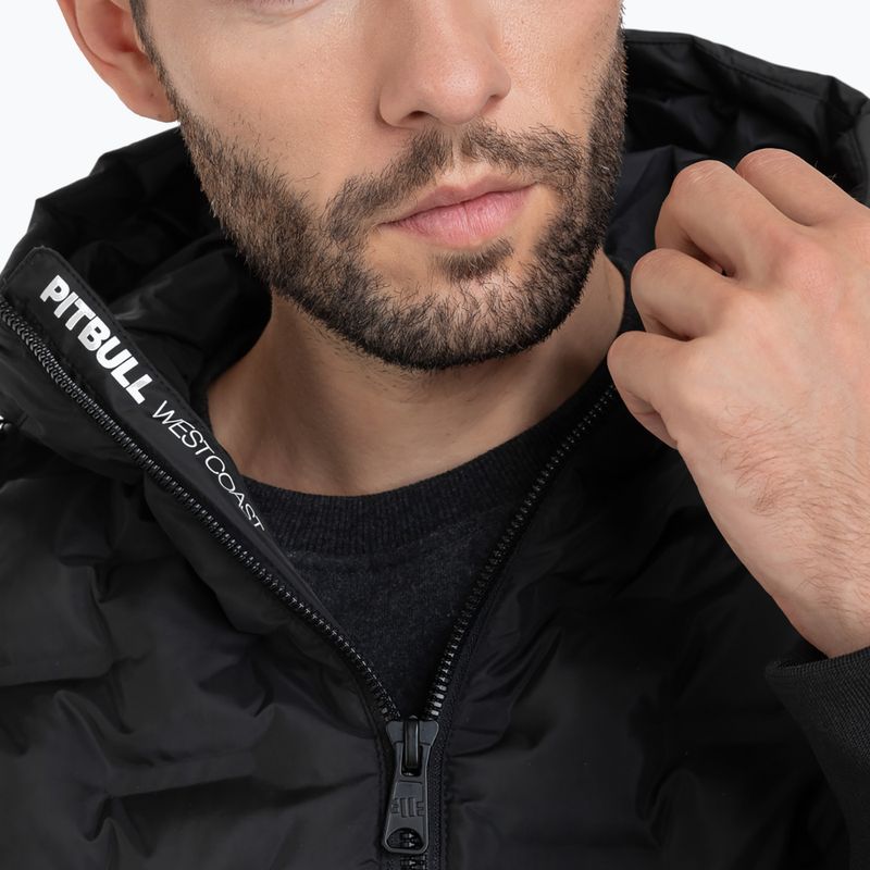 Мъжко зимно яке Pitbull West Coast Quilted Hooded Carver black 4