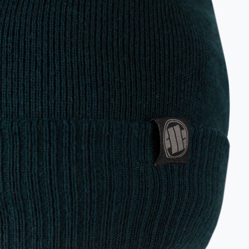 Мъжка зимна шапка Pitbull West Coast Beanie Small Logo dark green 3